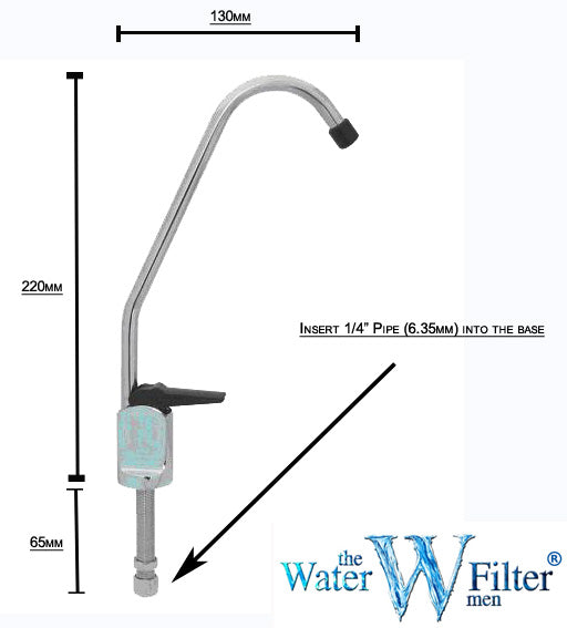 Water Filter Tap Chrome Black Lever - Water Filter Men