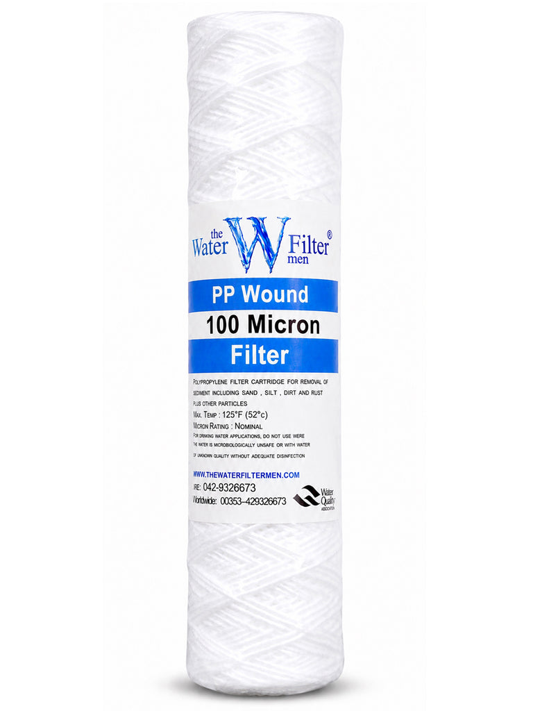 10” String Wound Sediment Water Filter Cartridge (1–100 Micron)