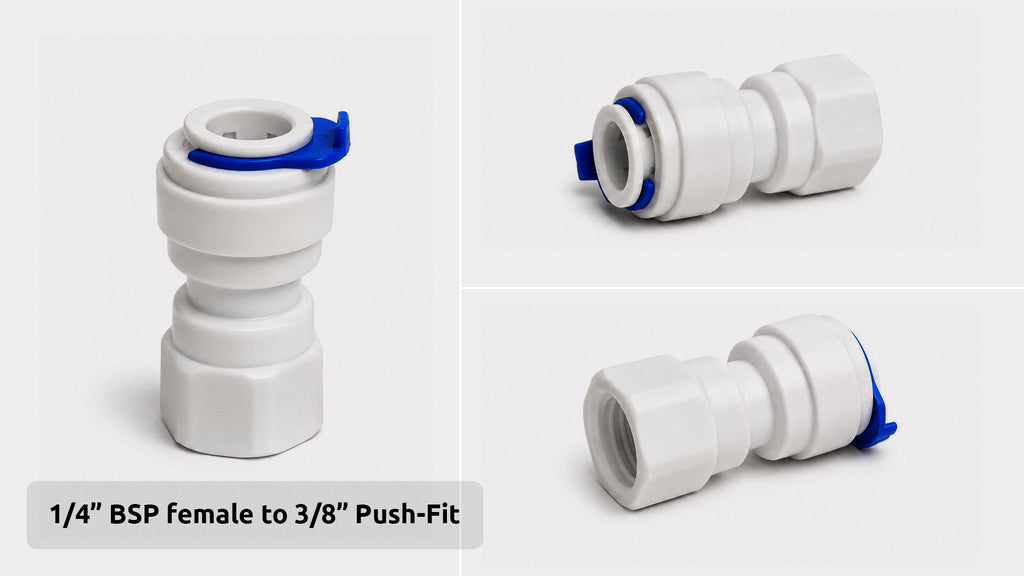 BSP Female to Push-Fit Adaptor Connector (1/4”, 3/8”, 1/2”, 3/4”, 7/16