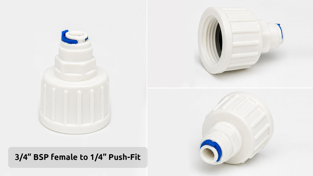 BSP Female to Push-Fit Adaptor Connector (1/4”, 3/8”, 1/2”, 3/4”, 7/16