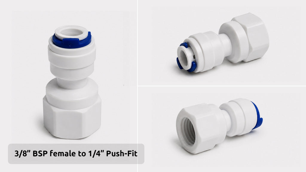 BSP Female to Push-Fit Adaptor Connector (1/4”, 3/8”, 1/2”, 3/4”, 7/16